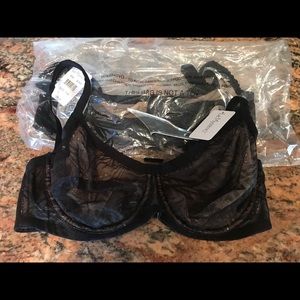 2 new Le mystere bra bras black whisper 34c